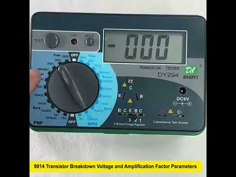 DUOYI DY294 Multifunction Digital Transistor AnalyzerTester - YouTube Video