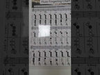 Coated Paper Flute Chord Fingering Practice Chart Staff Chord Fingering(Small) - YouTube Video