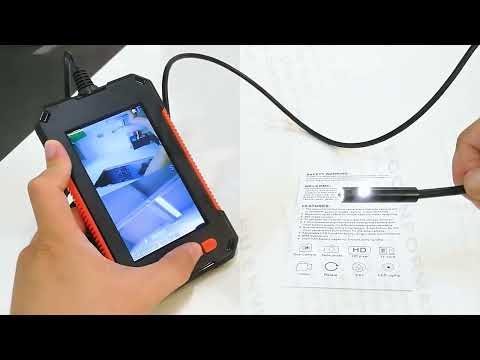 P40 3.9mm Red HD Waterproof Portable Integrated Hand-held Vertical Screen Industry Endoscope, Length:2m(Hardwire) - YouTube Video