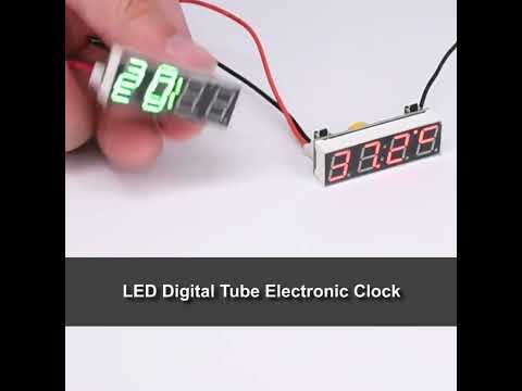 High-Precision RX8025T Digital Clock Module LED Digital Tube Electronic Clock(Red) - YouTube Video