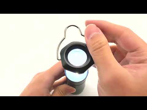 Camping Lamp Torch , Telescopic LED Flashlight with Clip(Black) - YouTube Video