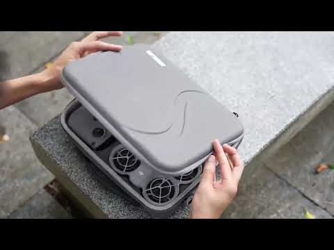 For DJI Neo STARTRC Shoulder PU Storage Bag Handbag (Grey) - YouTube Video