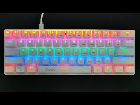 HXSJ V900 61 Keys Cool Lighting Effect Mechanical Wired Keyboard(Black) - YouTube Video
