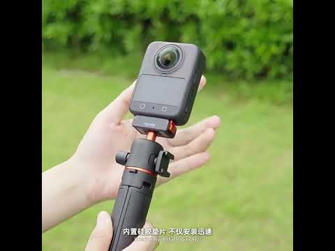 For DJI Osmo Action 3 / 4 / 5 Pro Flymile AC5012_5 Extended Selfie Stick Holder Magnetic Quick Release Tripod - YouTube Video