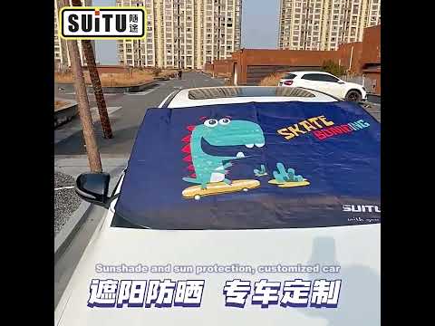 SUITU ST-3950 Automobile Thickening Sun Shield Car Snow Block Coat, Style: Husky - YouTube Video