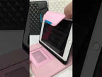For iPad mini 6 / mini 2024 Diamond Pattern Hardware Buckle Smart Leather Tablet Case(Black) - YouTube Video