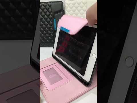 For iPad mini 6 / mini 2024 Diamond Pattern Hardware Buckle Smart Leather Tablet Case(Black) - YouTube Video