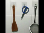 100 PCS Kitchen Bathroom Wall Hanging Transparent Non-marking Glue Hook - YouTube Video
