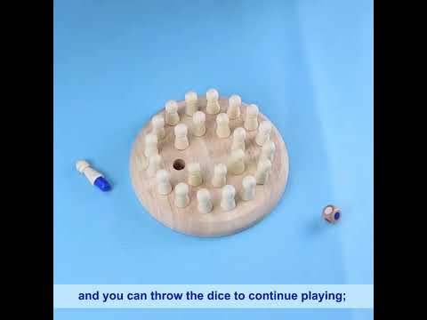 Wooden Children Early Education Memory Chess Concentration Memory Training Educational Toy - YouTube Video