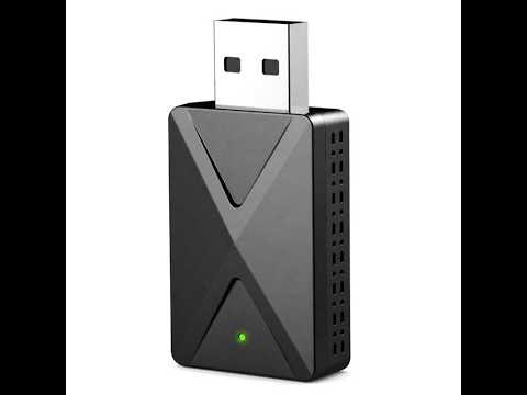 2 in 1 Car mini Smart Box Wired to Wireless 5.8GHz+2.4GHz Android Auto CarPlay Adapter(Black) - YouTube Video