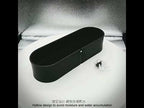 Toilet Shelf No-Punch Bathroom Storage Rack, Specification: 30cm Black - YouTube Video