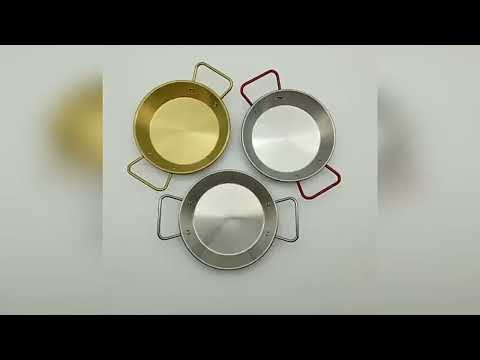 Outdoor Camping Stainless Steel Binaural Pans(24cm) - YouTube Video