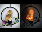 Owl Shape Solar Lawn Light Garden LED Pendant Light(White) - YouTube Video