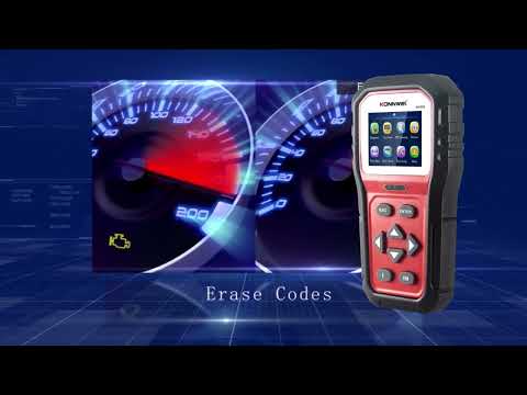 KONNWEI KW860 Car 2.8 inch TFT Color Screen Battery Tester Support 8 Languages / I Key Analysis Function - YouTube Video