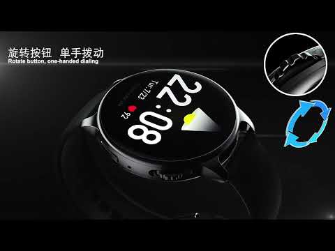 Wearkey Y22 1.32 Inch Bluetooth Calling Smart Watch with Rotary Button(Pink) - YouTube Video