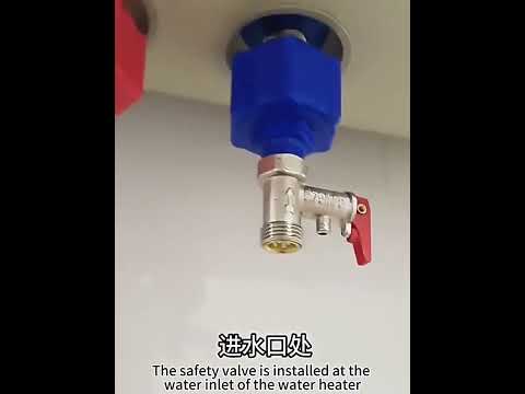 0.7MPa Pressure Relief Valve For Electric Water Heater Pressure Reducing Exhaust Valve Household Check Valve - YouTube Video