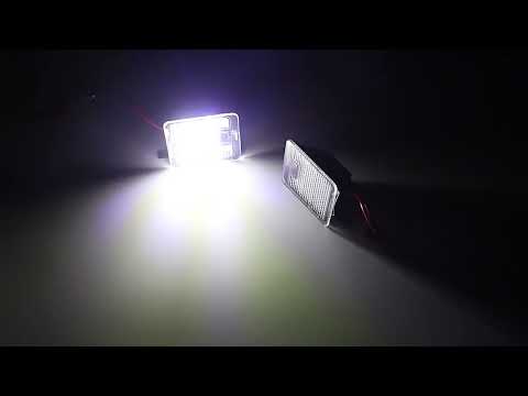 2pcs For Ford Focus 2015- Car License Plate Lamp - YouTube Video