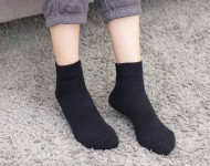 90points Merino Wool Casual Socks Womens Black