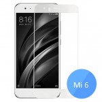 Xiaomi Mi 6 Color Frame 2.5D Tempered Glass Screen Protector White