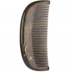 XIN ZHI Ebony Gold Hand-painted Comb Light Brown