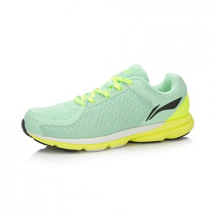 Xiaomi X Li-Ning Trich Tu Women`s Smart Running Shoes ARBK086-1-7.5 Size 34 Green / Fluorescent Yellow / Black