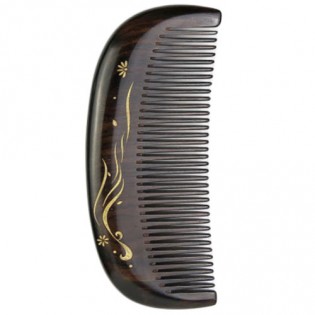 XIN ZHI Ebony Gold Hand-painted Comb Brown