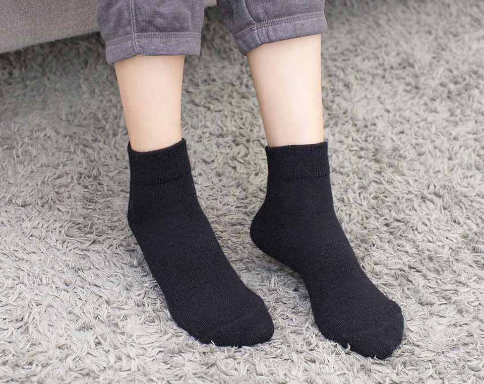 Wholesale 90points Merino Wool Casual Socks Womens Black price at NIS ...