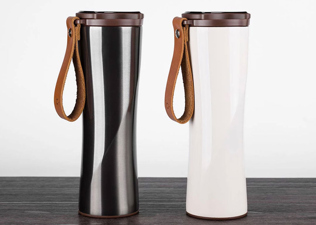 KissKissFish Vacuum Thermos Cup with OLED display
