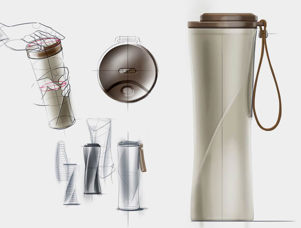 KissKissFish Vacuum Thermos Cup design