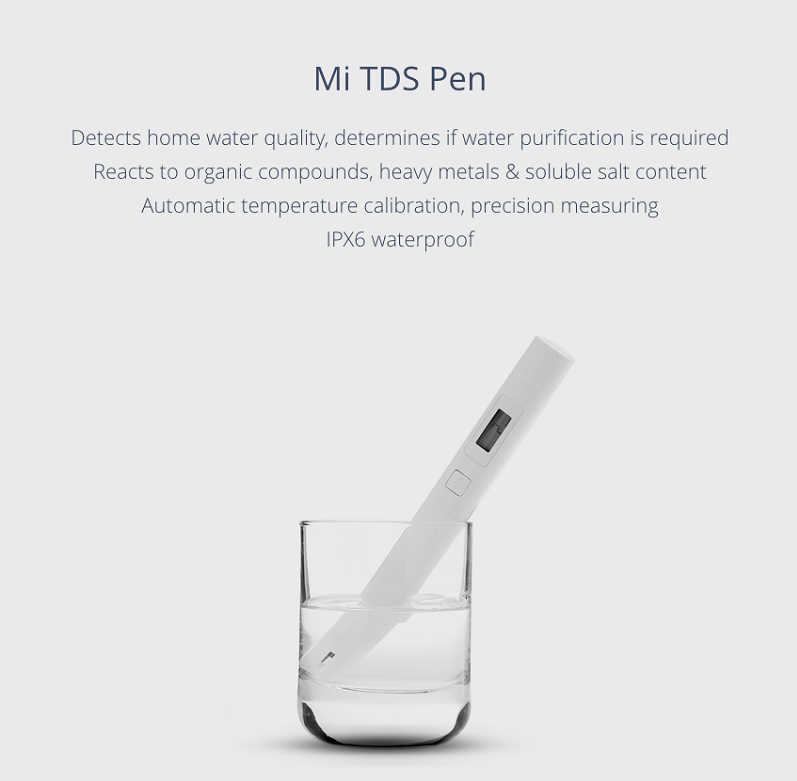 Xiaomi TDS Pen Water Quality Tester Water Quality Purity Detector Pen #9R