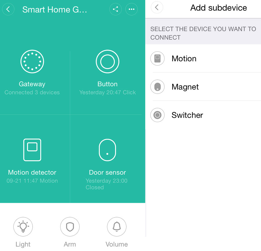Xiaomi Mi Smart Home Kit: full specifications, photo
